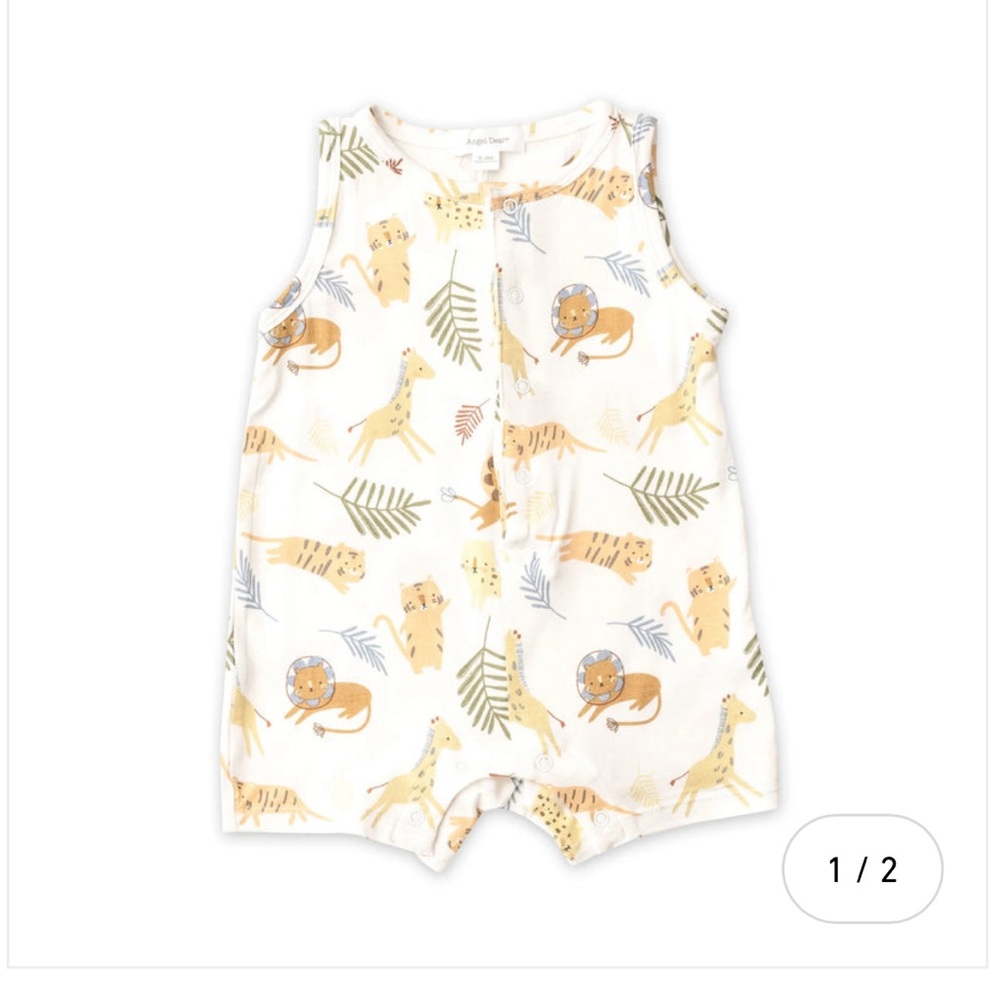Shortie Romper –animal friends